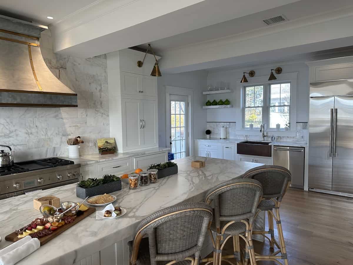Fully-equipped gourmet kitchen at Intercrest, Ocean House Rhode Island Cottage Collection